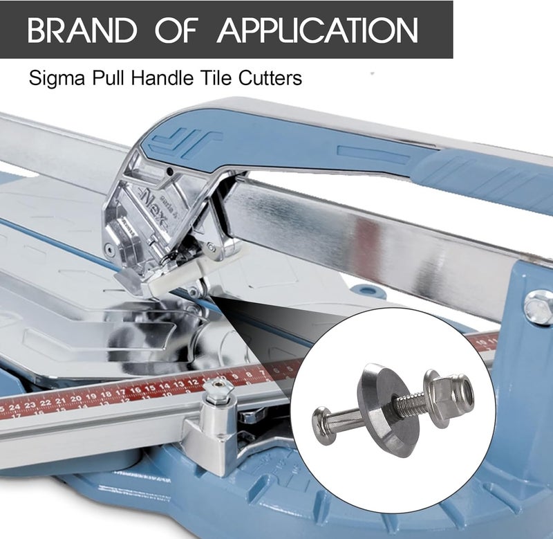 GGTE 12mm Tile Cutter Scoring Wheel 14A for All Sigma Pull Handle Tile Cutters,Alloy Manual Tile Cutting Wheel for Ceramic Tile, Ceramics, Porcelain, Glass 2-Pack - Image 3